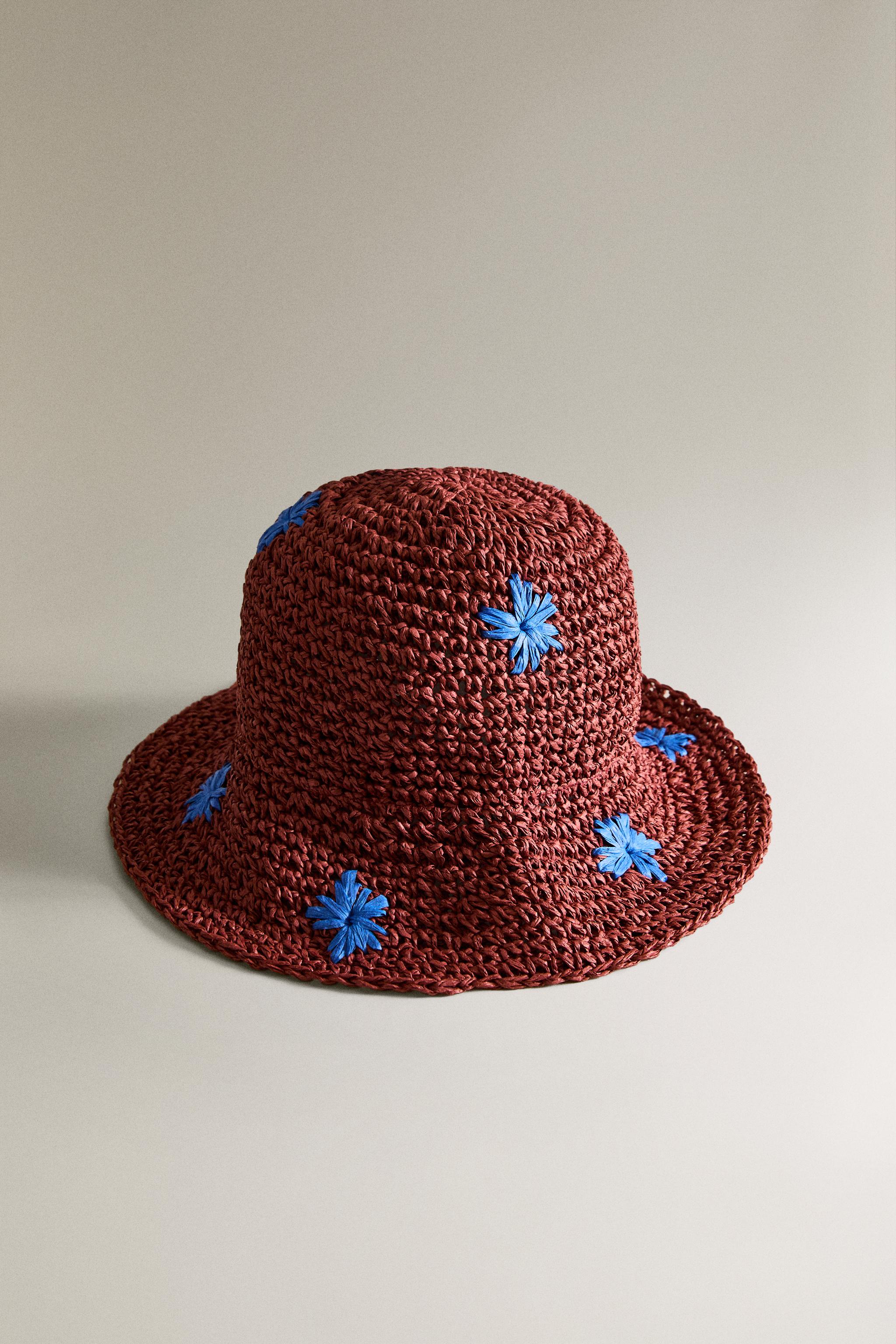 CHAPEAU DE PLAGE ENFANT PAPIER FLEURS